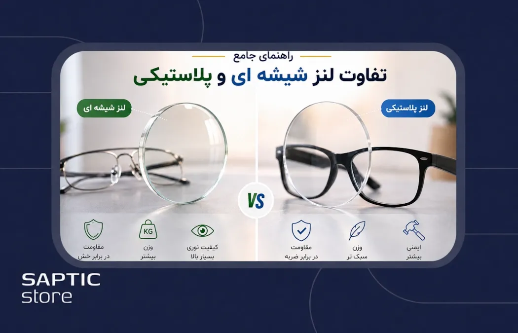 راهنمای جامع تفاوت لنز شیشه ای و پلاستیکی