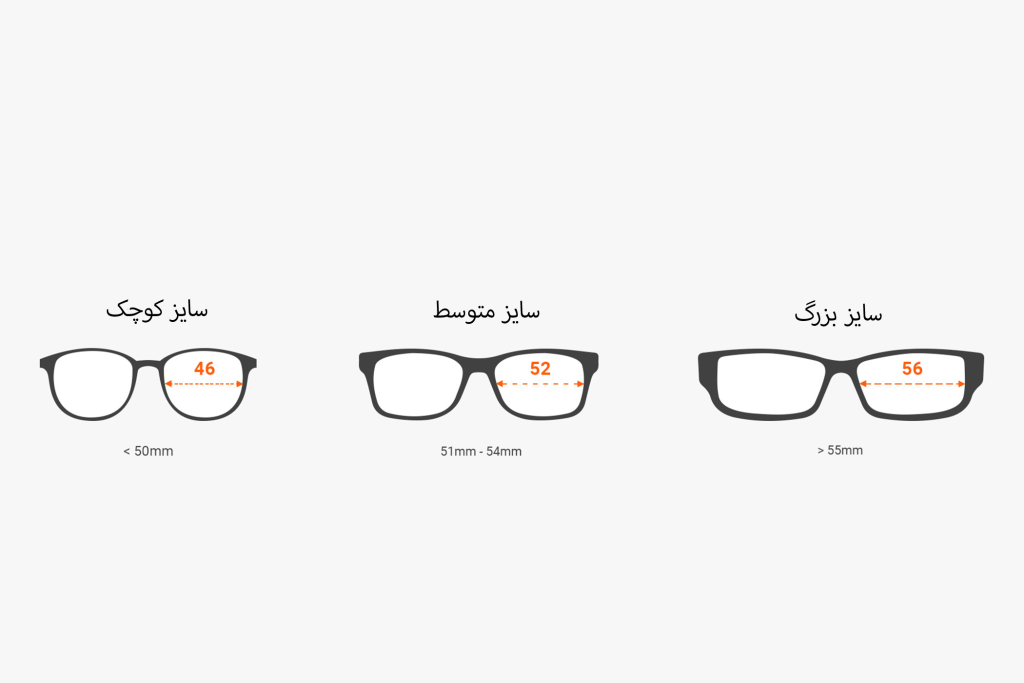 تعیین سایز عینک