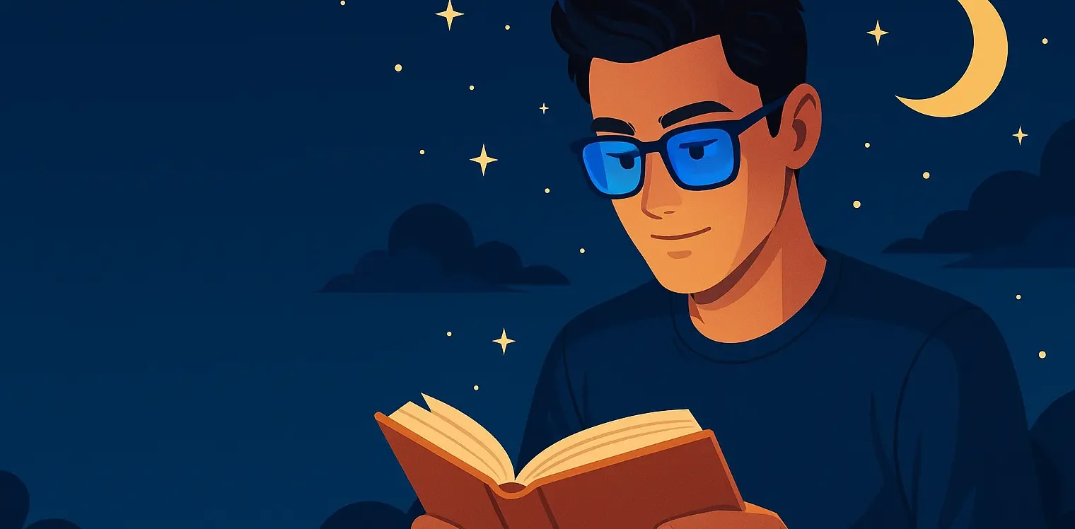 عینک بلوکنترل برای مطالعه شبانه