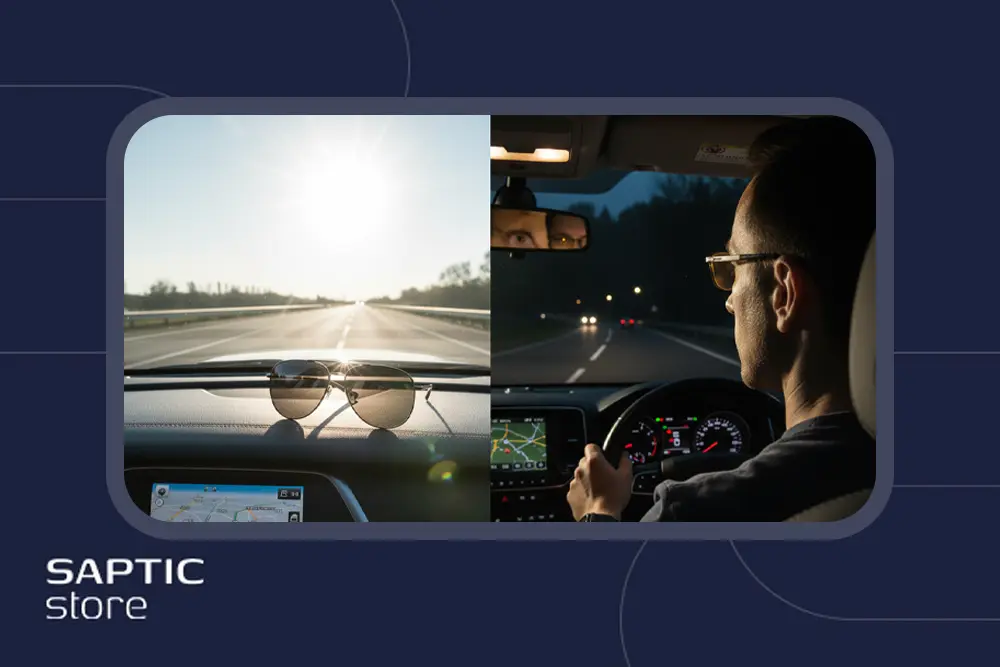 عینک رانندگی در روز و شب