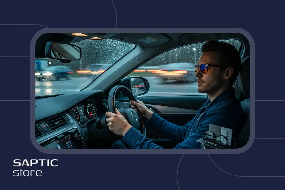 صاپتیک استور تاثیر عینک شب بر رانندگی