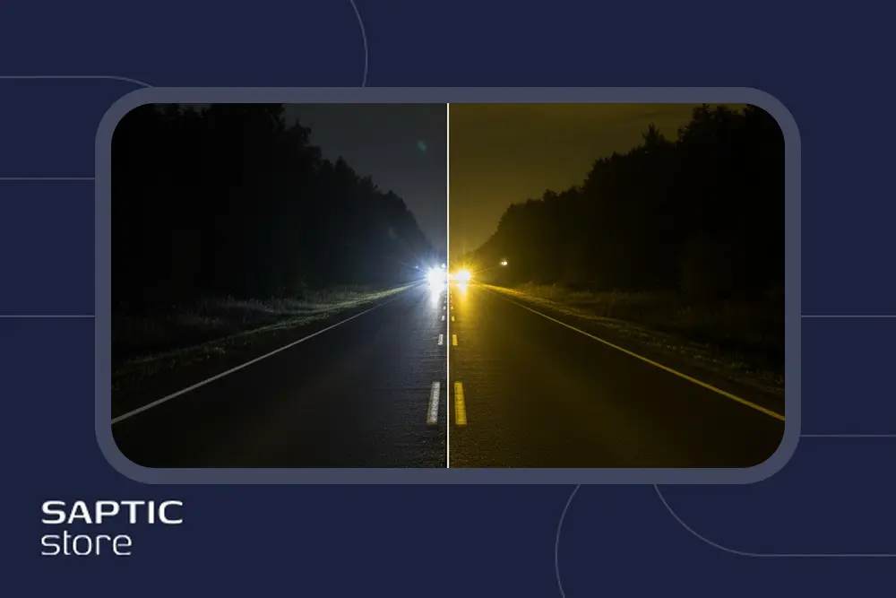 عینک شب زرد رنگ